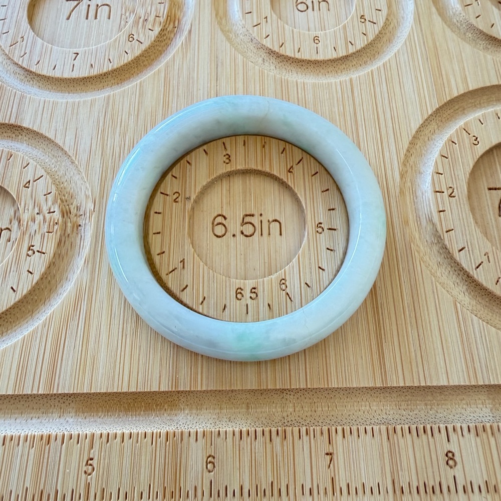 Certified Grade A Burma Jade Baby Bangle Size 50.7 mm Spring Color